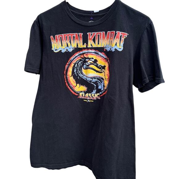 Mortal Kombat classic video game black shirt Size Medium - Picture 1 of 4